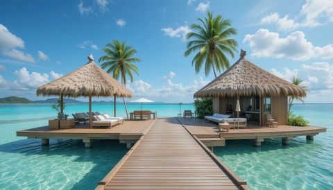 Island Overwater Bungalows Information With Water Villas, Activities, and Travel Details