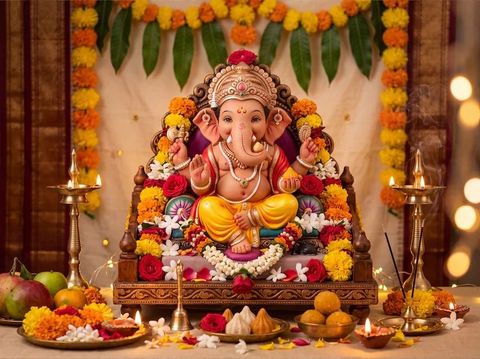 Ganpati Decoration Ideas: Creative Themes, Flower Arrangements, Lighting and Setup Tips