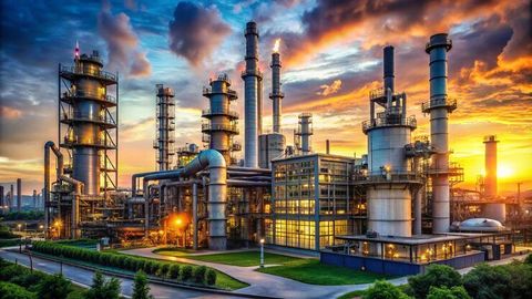 Industrial Petrochemicals Overview Covering Raw Materials, Processes, and Products