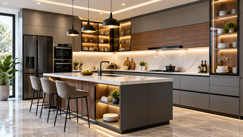 Modular Kitchen Cabinet Guide: Materials, Hardware and Layouts